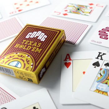 Copag Texas Holdem pokerio kortos (Raudonos)